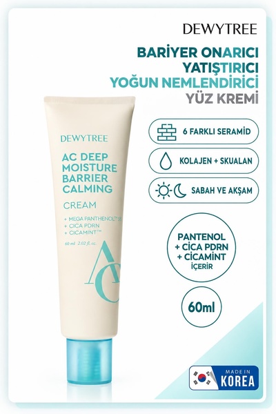 DEWYTREE Bariyer Onarıcı Yüz Kremi, Hassas Ciltler İçin Kızarıklık Karşıtı Ya...