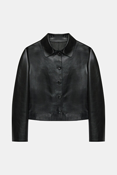 W Collection SİYAH %100 DERİ CEKET