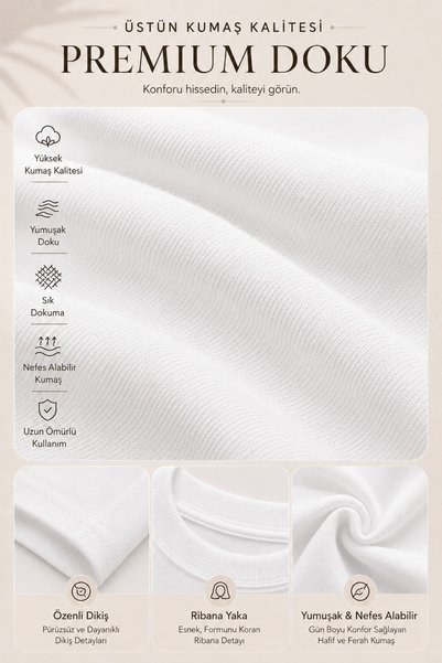 Auryne Jewelry Unisex 100% Organic Cotton Oversize T-Shirt
