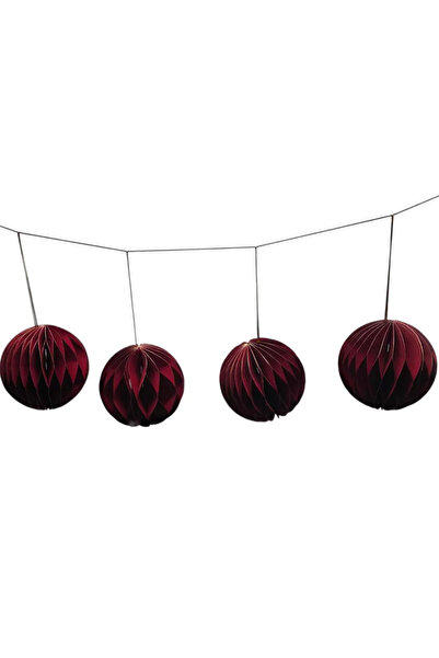 Generic Brand Set of 4 Christmas Decorations 10 cm, Hanging Decorative Globes...