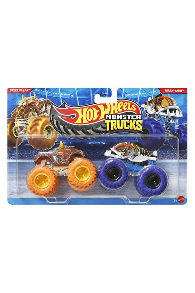 HOT WHEELS Monster Truck Set 2 Masini Steer Clear si Piran Ahhh scara 1 la 64