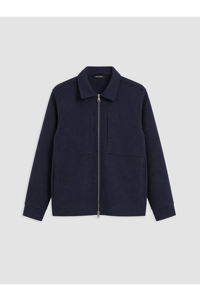 LC Waikiki Lcw Vision Navy Blue Regular Fit Men's Jacket with Nevavm Difference