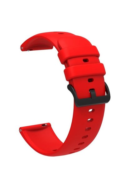 XGSM Curea universală din silicon de 22mm, netedă, roșie