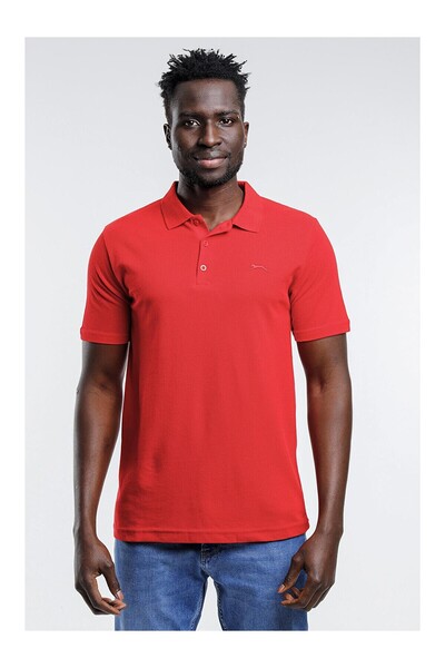 LC Waikiki تي شيرت رجالي بأكمام قصيرة من NEVAVM SLAZENGER Red Pike ذو تصميم ق...