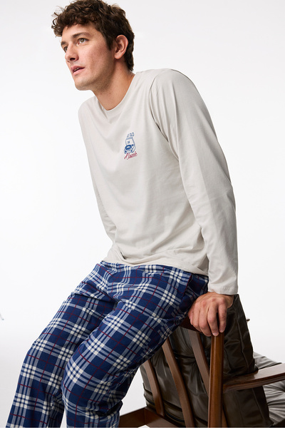 Penti Erkek Analog Mood Pantolon Uzun Kollu Pijama Takımı
