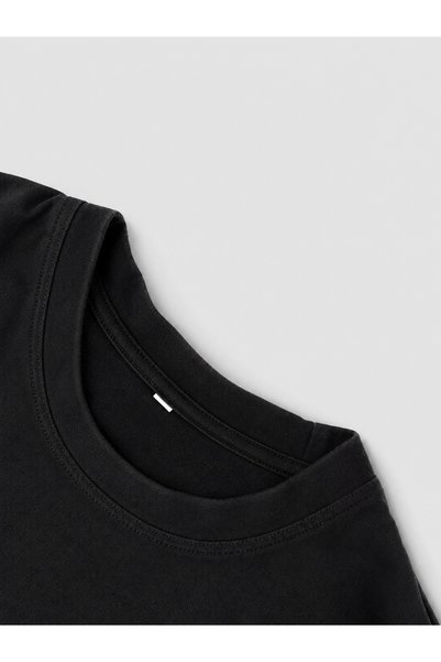 EFFRENATU Sunflower Printed Black Unisex Oversize T-Shirt