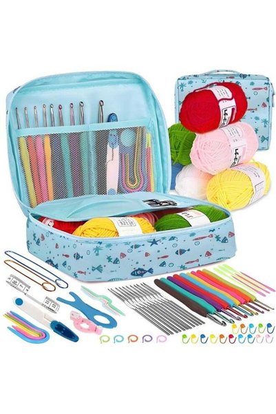 Arabest 68PCS Crochet Kit for Beginners & Adults – DIY Starter Set with Ergon...