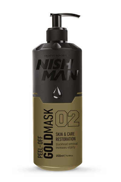NISHMAN Peel-Off Mask 02 Gold Skin & Care Restoration 200 ML
