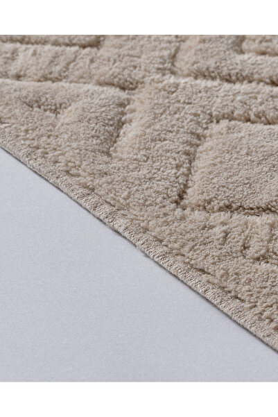 Madame Coco Valou 2-Pack Cotton Bath Mat - Beige