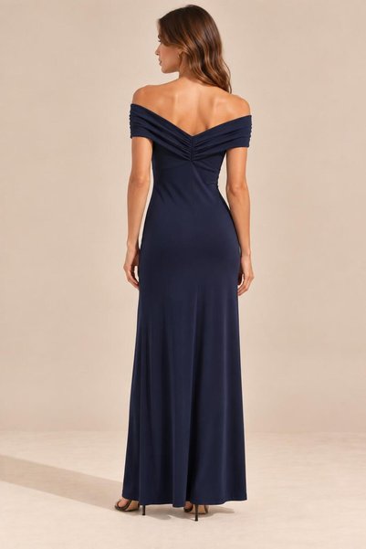 ALEXANDERGARDI Off-The-Shoulder Draped Long Dress