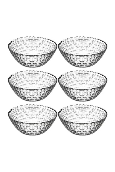 Paşabahçe 6-Piece Habitat Bowl Set, 400 cc Clear