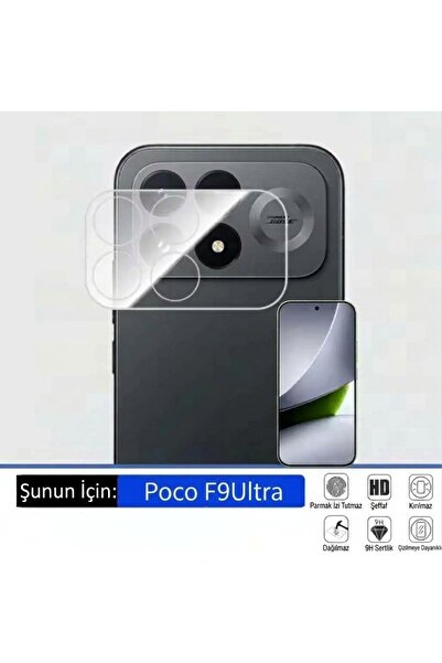 NANOSPACE Xiaomi Poco F9 Ultra Uyumlu Tam Koruma Lens Kamera Koruyucu