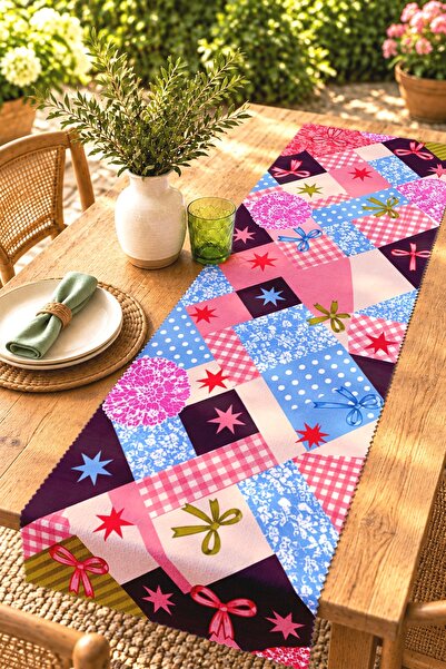 EVPANYA Fancy Girls Patterned Runner / Tablecloth / Placemat