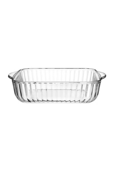 Borcam Square Glass Tray Clear 1.95 Liters