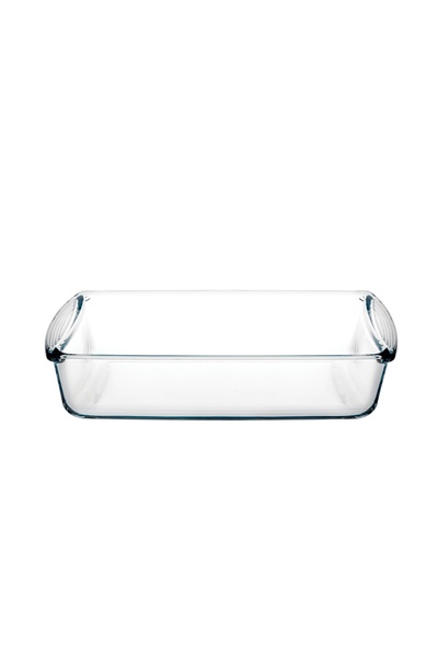 Borcam Midi Rectangular Glass Baking Tray 1320 ml 26x15x5.5 cm, Clear