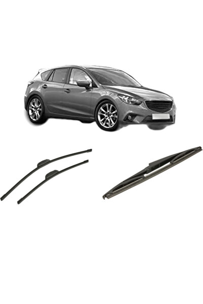 Bosch Set of 3 wipers MAZDA 3 (BM, BN) 2013-2019, windshield and rear window,...
