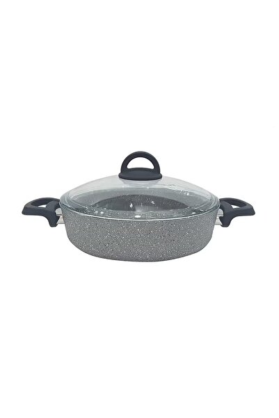 AVCI HOME MAKER Granite Low Casserole Grey 28 cm