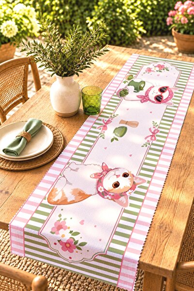 EVPANYA Sweet Cats Patterned Runner / Tablecloth / Placemat