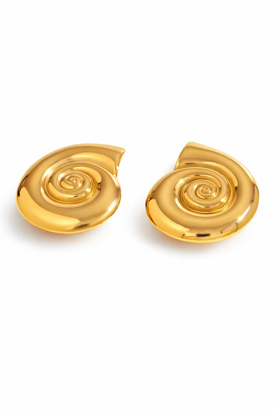 YVA Jewelry Cercei din oțel inoxidabil placați cu aur, impermeabili, "Calypso"