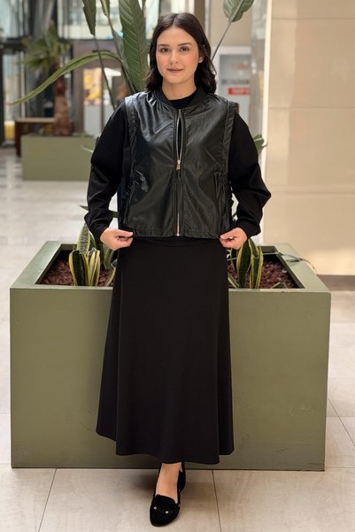 Ceremony Steel Knitted Skirt