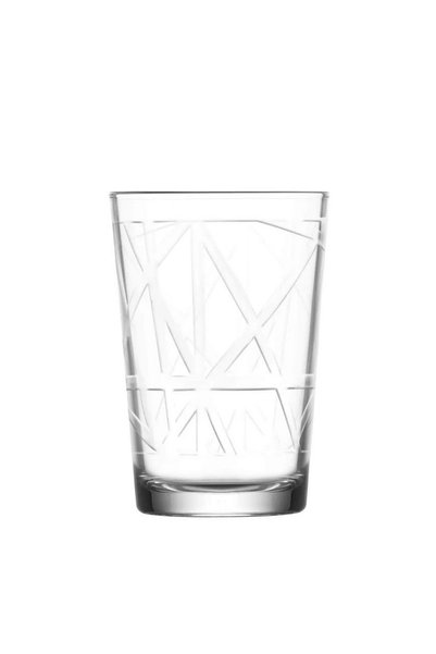 LAV 6 Pieces Line Water Glass Set 205 Ml - Clear