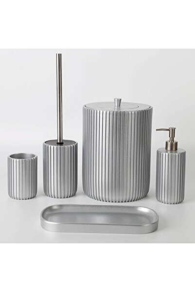 Selim Aura Bathroom Set Silver