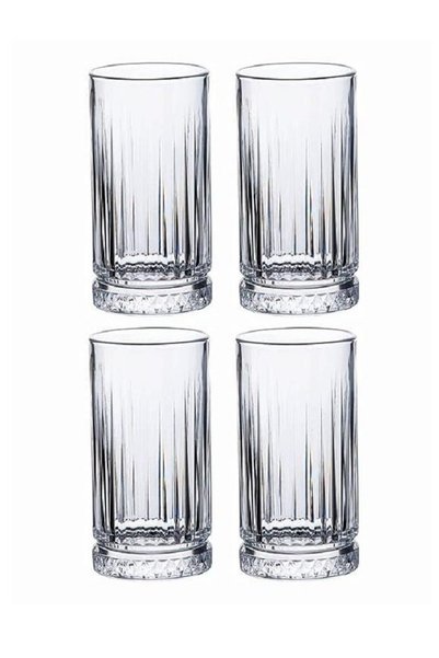 Paşabahçe 4-Piece Elysia Long Drink Glass Set 445 ml Clear