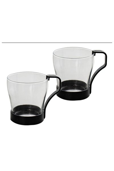 Paşabahçe Pasabahce Barista Glass Mug Set 240 ml, 2 Piece Clear Coffee & Tea ...