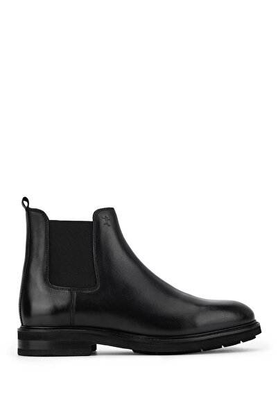Tamer Tanca Men's Genuine Leather Black Casual Boots