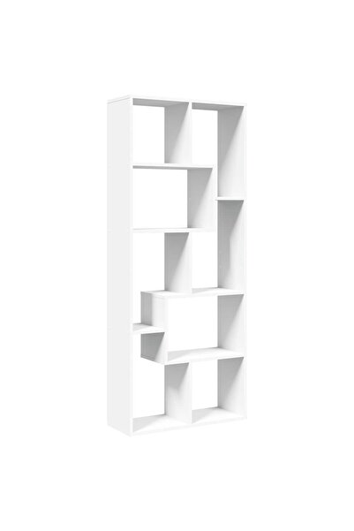 vidaxl Bibliotecă/separator cameră, alb 67x25x161,5 cm lemn prelucrat
