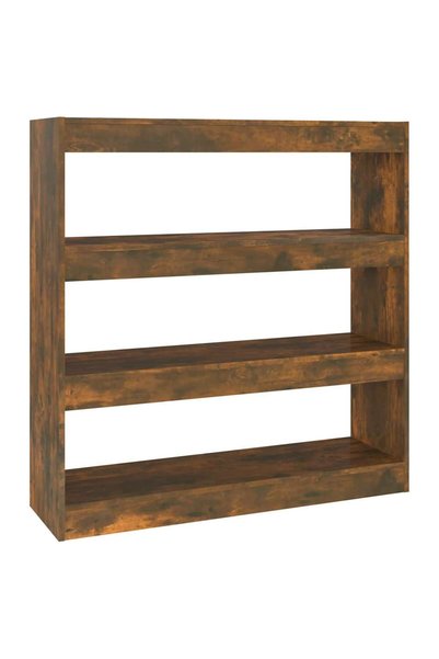 vidaxl Bibliotecă/Separator cameră, stejar fumuriu, 100x30x103 cm