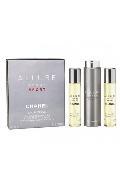 Chanel ALLURE HOMME SPORT EAU EXTREME (M) EDP 3x20 مل بخاخ سفر مع عبوتين قابل...