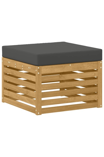 vidaxl Taburet pentru exterior Lemn Solid de Acacia Alb