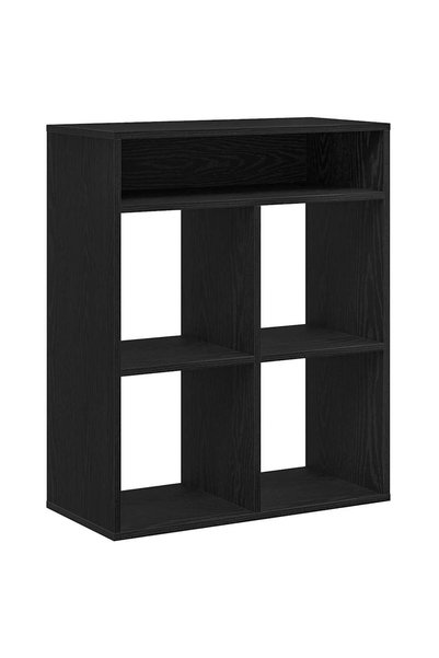 vidaxl Dulap cu cărți negru 66x31x80 cm lemn prelucrat