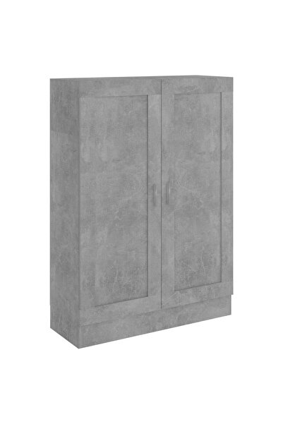 vidaxl Bibliotecă, gri beton, 82,5 x 30,5 x 115 cm, lemn prelucrat