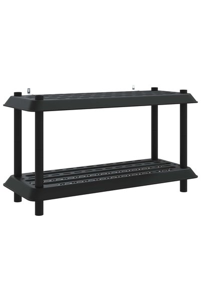 vidaxl Unitate de rafturi 2 niveluri 100 x 40 x 55,5 cm PP Antracit