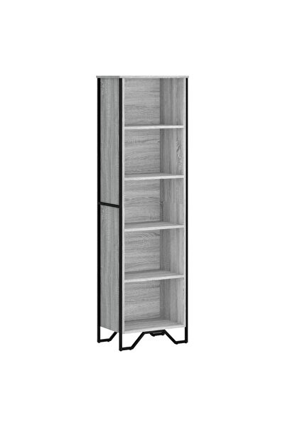 vidaxl Bibliotecă, gri sonoma, 50x31x169 cm, lemn prelucrat