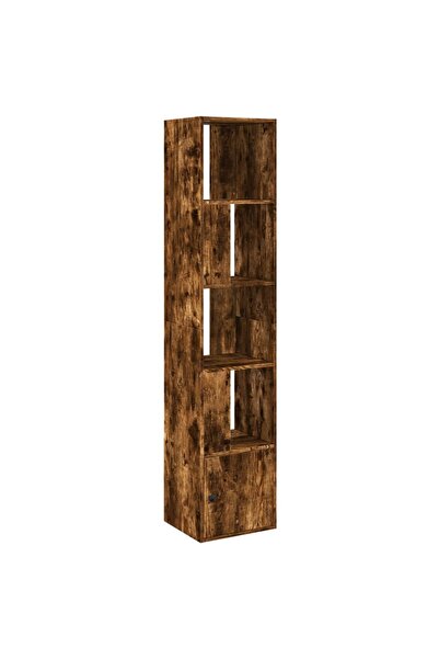 vidaxl Bibliotecă, stejar fumuriu, 40x36x189 cm, lemn prelucrat