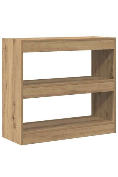 vidaxl Bibliotecă/Separator de cameră, Stejar artizanal, 80x30x72 cm