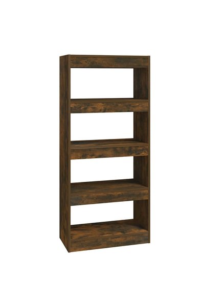 vidaxl Bibliotecă/Separator stejar afumat 60x30x135 cm, lemn prelucrat