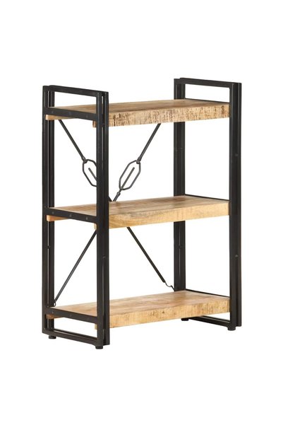 vidaxl Bibliotecă cu 3 niveluri, 60x30x80 cm, lemn masiv de mango