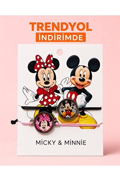 Disney Mikey Mouse 2-Piece Rope Bracelet