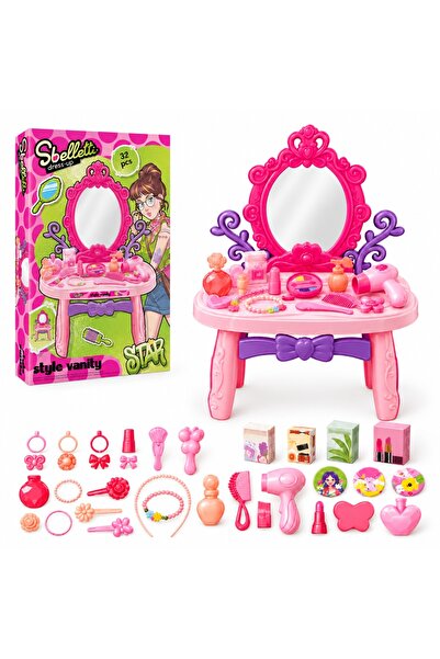 GLOBO Sbelletti Style Vanity children's beauty set, 32 pieces, pink, mirror