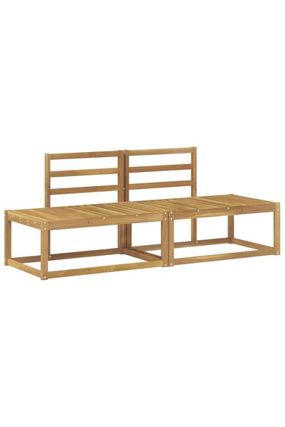 vidaxl Canapea de exterior 2 Bucată Alb 182,5 x 63 x 73 cm