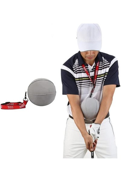 TERRIFI Improve Your Posture with Golf Swing Trainer Ball, PVC Adjustable Pos...