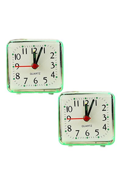 Noonedibs Set de 2 ceasuri deșteptătoare cu funcție de învățare, fără ticăit,...