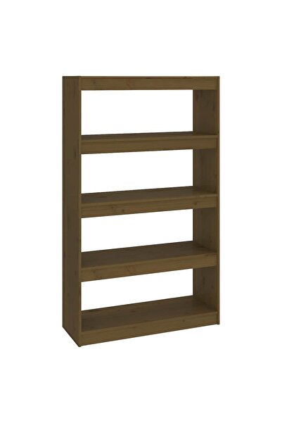vidaxl Bibliotecă/Separator cameră maro miere 80x30x135,5 cm lemn pin