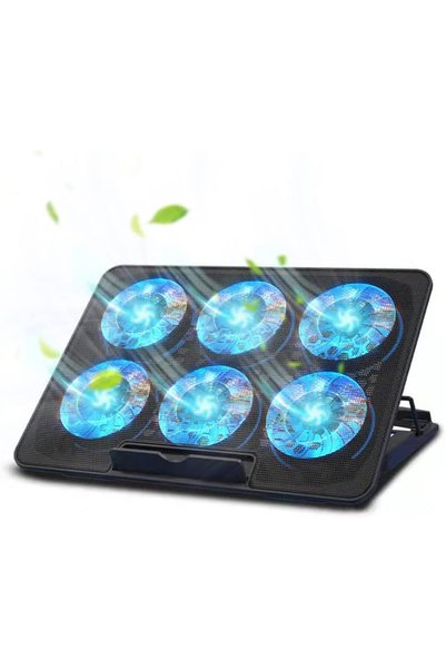 NECOMI Laptop Cooling Pad, Laptop Cooler Stand with 6 Quiet Cooling Fans and ...