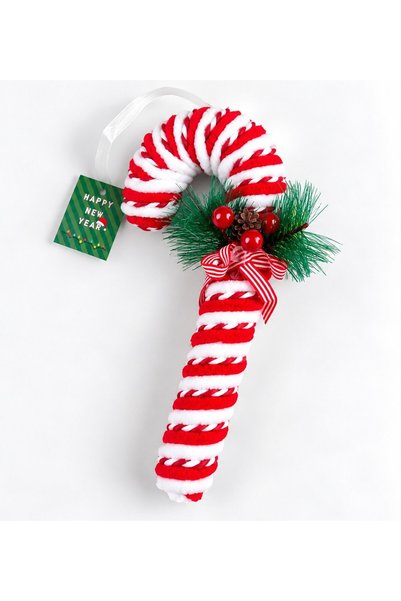 Gift Moda Yılbaşı Dekoratif Baston Kapı Süsü