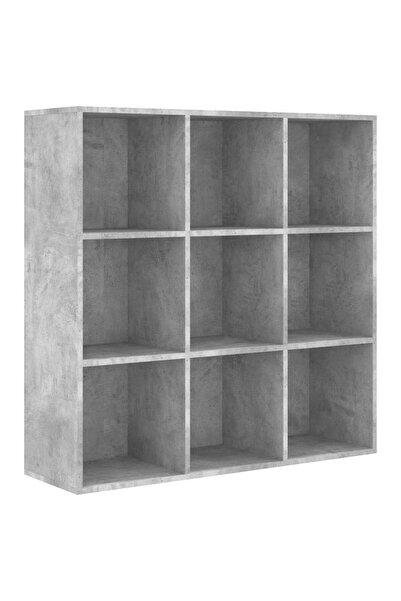 vidaxl Bibliotecă, gri beton, 98x29x97,5 cm, lemn prelucrat